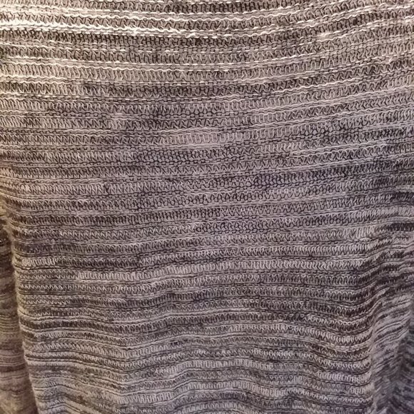 Eileen Fisher Women's M Gray Organic Linen Long Sleeve Open Knit Sweater - Picture 5 of 8